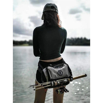 包 路亞包 路亞包多功能腰包背包魚桿專用包桿包腰間釣魚雙肩包 QLNS宅配