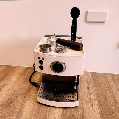 全不鏽鋼義式咖啡機含咖啡工具 拿鐵,卡布奇諾,義式,濃縮小女粉家用咖啡機 - 5467