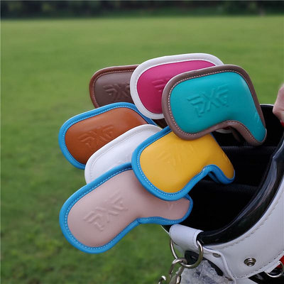 PXG高爾夫球桿套 桿頭套 彩色鐵桿套 球頭保護帽套壓印木桿推桿套