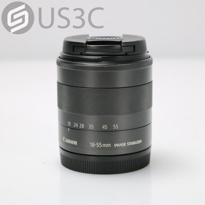 【US3C-桃園春日店】【一元起標】佳能 Canon EF-M 18-55mm F3.5-5.6 IS STM 標準變焦鏡頭 鋁製鏡身 STM內對焦 二手鏡頭