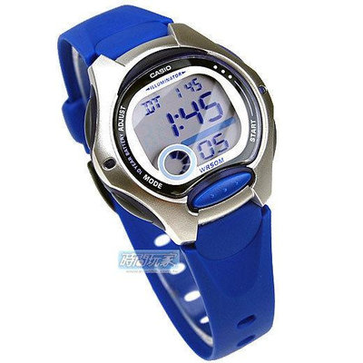 LW-200-2A CASIO卡西歐 電子錶 銀藍色 碼錶 鬧鈴 兩地時間 童錶【時間玩家】學生錶
