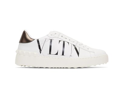 [全新真品代購] VALENTINO 經典款 白色皮革 VLTN 休閒鞋 / 小白鞋