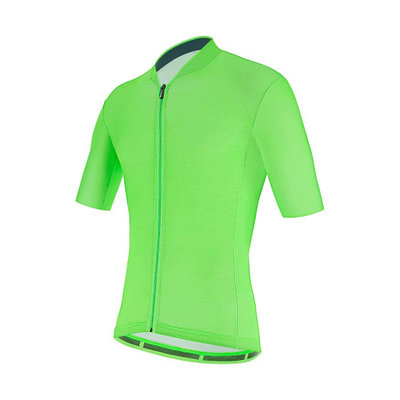 【SANTINI】(男)「色彩」夏季短袖車衣－螢光綠