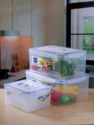 食品保鮮盒大容量密封塑料長方形商用泡菜小盒子冰箱收納盒耐高溫-泡芙吃奶油