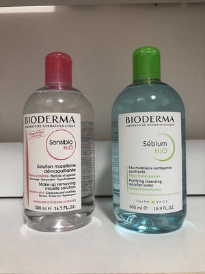 法國Bioderma貝德瑪舒妍卸妝水敏感肌粉水500ml溫和清潔肌保正品