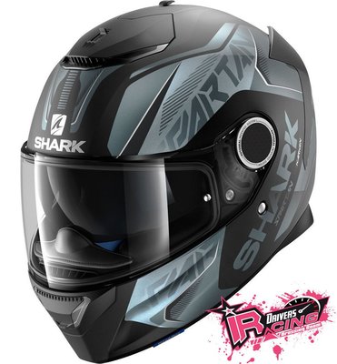 ♚賽車手的試衣間♚ Shark® Spartan Karken Mat B/G 2017 消光 碳纖維