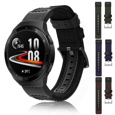 適用於華為 Gt2E 錶帶的編織尼龍錶帶, 適用於 Huawei Watch Gt 2 2e 46mm 快速更換錶帶手鍊