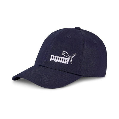 PUMA 基本棒球帽 純棉 帽子 防曬 丈青白 KAORACER 02254327