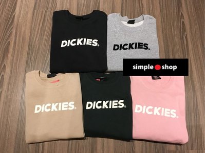 【Simple Shop】韓國限定 Dickies 大學衛衣 胸前 大LOGO Dickies長袖 Dickies大學T