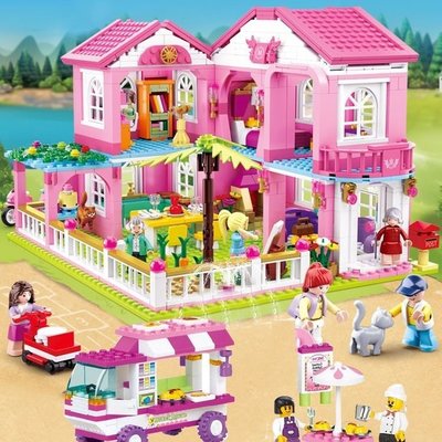 高難度女孩公主兼容樂高積木拼裝拼圖益智玩具6歲以上別墅小顆粒3
