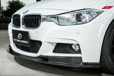 【政銓企業有限公司】BMW F30 F31 MTECH 3D款 碳纖維 卡夢 前下巴 現貨供應318 320 328