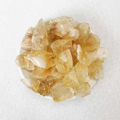 天然黃水晶碎石香薰擴香水晶 不規則水晶室內香薰擴香水晶石