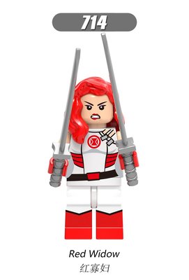 【積木班長】欣宏 714 紅寡婦 RED WIDOW 漫威 影集 超級英雄 人偶 袋裝/相容 樂高 LEGO 積木