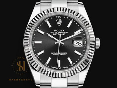 【鴻昇名錶】ROLEX 勞力士 DATEJUST II 126334 蠔式日誌 經典 不鏽鋼 18K白金框 黑色面盤 AG371