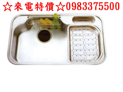 0983375500☆來電特價☆ENZIK sink韓國不鏽鋼水槽 DS-840PL (左大) 不鏽鋼水槽