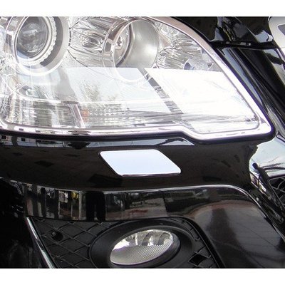 【JR佳睿精品】08-11 Benz ML350 W164 改裝 鍍鉻噴水器蓋 前桿飾 飾蓋 精品 配件 洗燈蓋
