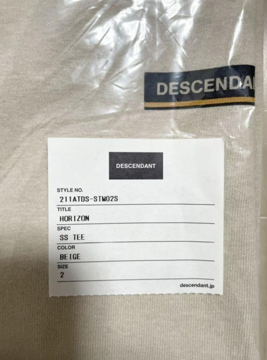 DESCENDANT HORIZON SS TEE 21SS DCDT 短袖T恤T-shirt | Yahoo奇摩拍賣