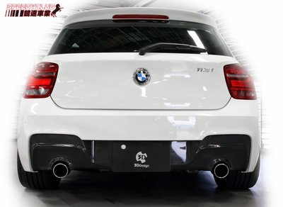 BMW F20 3D 碳纖維 carbon 後下巴 實品