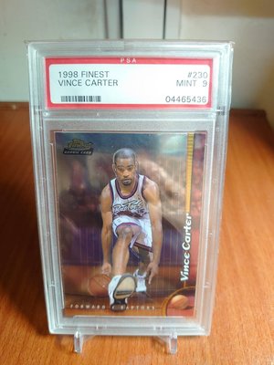 1998 Topps FINEST Vince Carter RC新人卡PSA鑑定9