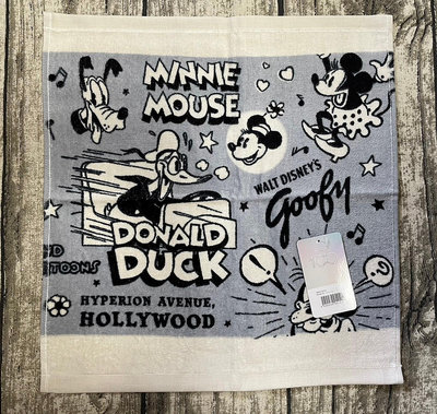 迪士尼Disney 100週年限量版毛巾 洗臉巾 方巾-卡通
