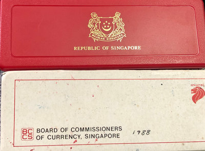 新加坡1988年套幣6枚全套（完未品）