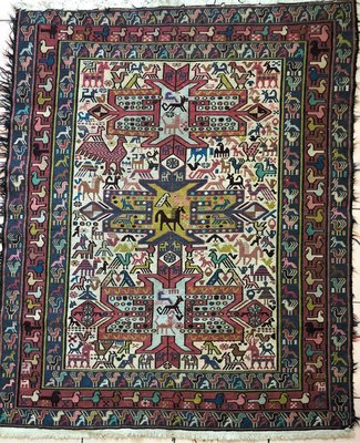 長方形伊朗波斯地毯 羊毛毯