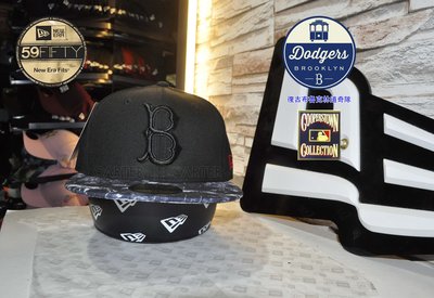 New Era Coopers Town Brooklyn Dodgers 59Fif 復古布魯克林道奇隊深油墨全封帽