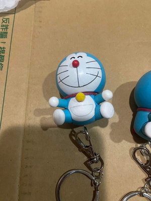 Doraemon道具大木集-哆啦A夢-木頭立體公仔鑰匙圈-立體哆啦A夢 經典款