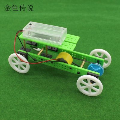 雙層板條小車1號 手工DIY科技小製作 快手模型玩具 實驗創客模型W981-1018 [358077]