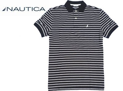 全新專櫃正品 NAUTICA  (白/黑/橘S.M.L.XL)網眼CLASS FIT系列polo衫~3件8折~