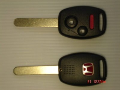 晶片匙 NEW HONDA CRVIII &amp; HONDA FIT 遙控晶片鑰匙紅色標誌(全新美規品)