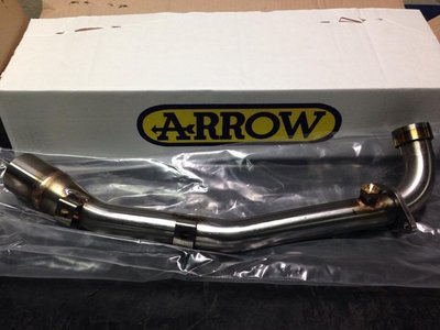 ARROW 白鐵前段管 刺激400 專用 可鎖原廠前防燙蓋
