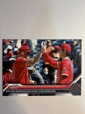 [天使隊-大谷翔平+Mike Trout] Topps now Ward, Trout, 大谷連續三支全壘打 -M