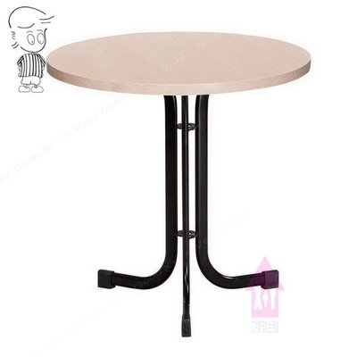 【X+Y 】艾克斯居家生活館    餐桌椅系列-409 黑砂扁管2尺圓桌.另有2.5尺圓. 適合居家. 營業用.摩登家具