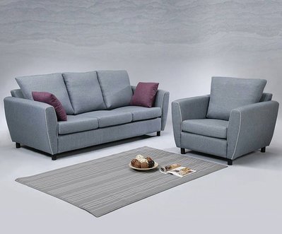 【尚品傢俱】 798-04  瑞士1+2+3人座亞麻布沙發~另有L型腳椅款沙發~