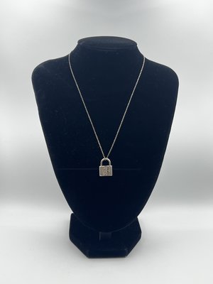 Tiffany & Co. 鎖頭 吊飾 鍊墜 項鍊 925純銀