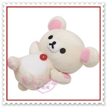 ♥小花花日本精品♥《Rilakkuma》拉拉熊 懶妹 白色 趴姿 舒緩手部壓力 滑鼠護腕墊 滑鼠墊 棉材質