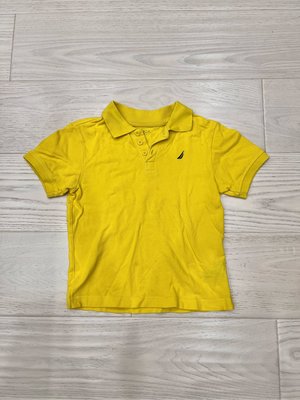 NAUTICA 黃色短袖POLO衫 120cm 5-6歲
