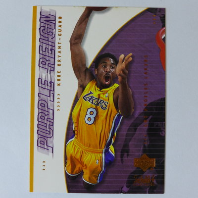 ~ Kobe Bryant ~名人堂/小飛俠/黑曼巴/柯比·布萊恩 2001年UD.NBA籃球卡 #431