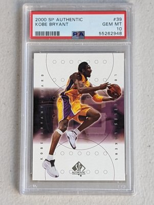 2000-01 SP Authentic #39 Kobe Bryant PSA10