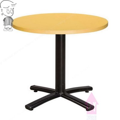 【X+Y】艾克斯居家生活館     餐桌椅系列-艾萊 2尺圓桌(四爪烤黑腳).洽談桌.餐桌.另有2.5尺和3尺.摩登家具