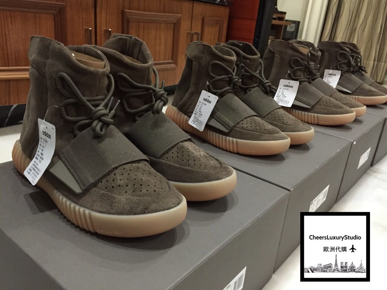 Adidas Yeezy 750 light brown 350 v2 咖啡色麂皮高筒球鞋| Yahoo奇摩拍賣