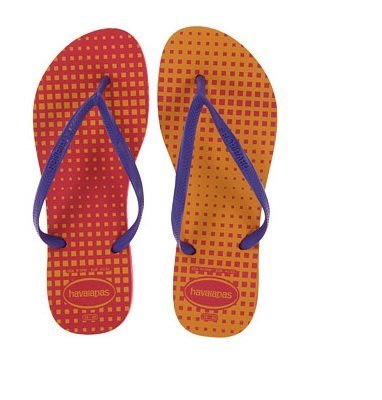 havaianas 哈瓦仕 巴西 拖鞋 涼鞋 人字夾腳拖 橘紅色 特色雙腳不同色