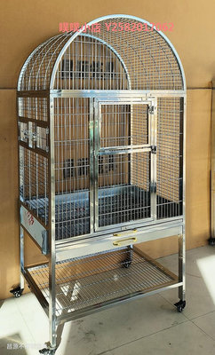 豪華中大型鸚鵡籠 304不銹鋼防撒耐咬鳥籠定制貓籠松鼠寵廠家直銷