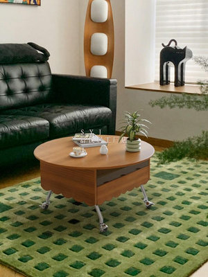 現代簡約家用沙發邊幾可移動升降茶幾多功能收納餐車小推車置物架
