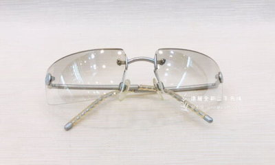 A0997 chanel銀邊銀框眼鏡(遠麗精品 台北店)