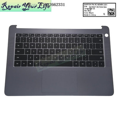 電腦零件適用 華為 MagicBook KPL-W00/W19 VLT-W50/W60 鍵盤 C殼背光英文筆電配件