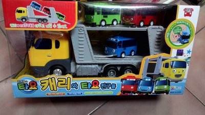 韓國進口新款TAYO little Bus 中型公車巴士 雙層運輸車一組4台(綠色藍色紅色) 正品  現貨生日新年禮物