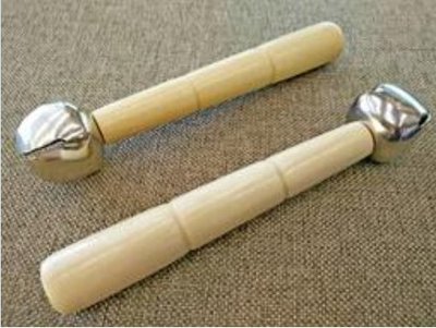 【老羊樂器店】原木搖鈴(一對兩入) 木頭搖鈴 手搖鈴 木製沙錘 聲響玩具 幼兒律動