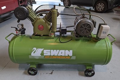SWAN天鵝3HP高壓空壓機(桶子全新,三相220V